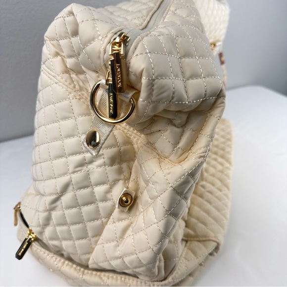 NWT LOVEVOOK Travel Duffle Bag, Weekender Bags Women w Shoe Compartment Cream - Picture 8 of 14